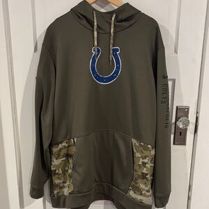NFL Nike Olive Green Colts Men's Hoodie Great condition! Men’s size 3xl